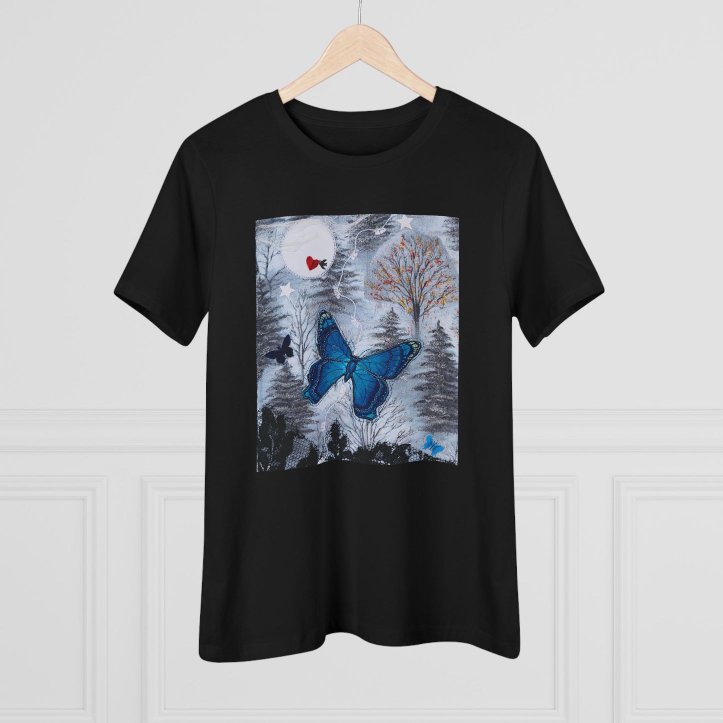 Blue Butterfly Artful Tee