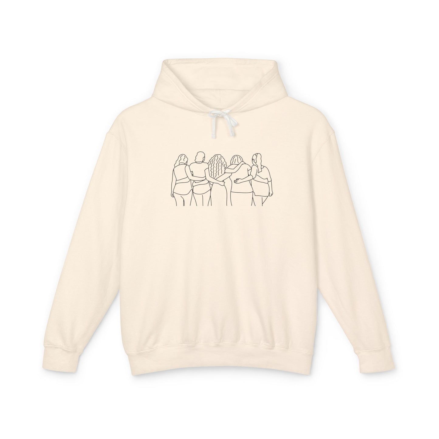 Women Friends Unisex Lightweight Hoodie, Eco-Friendly