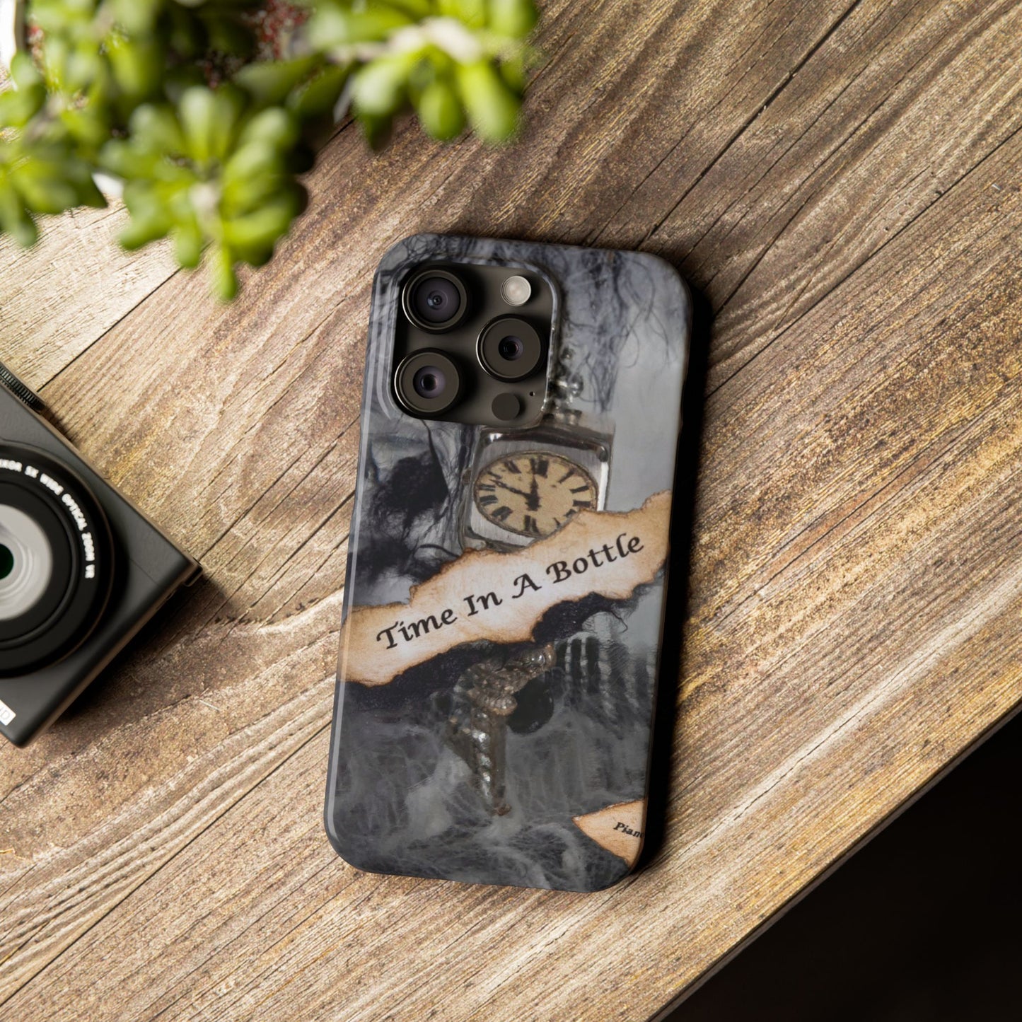 Time in a Bottle, Vintage Clock Design Phone Case