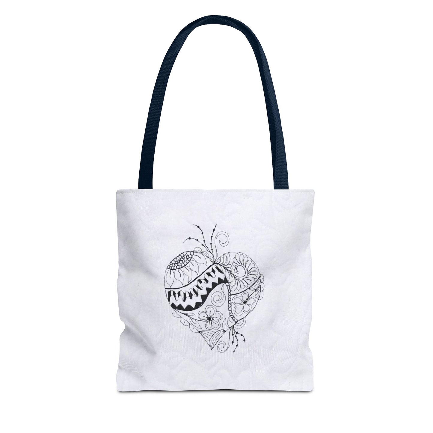 Because You Loved Me Heart Design Tote Bag