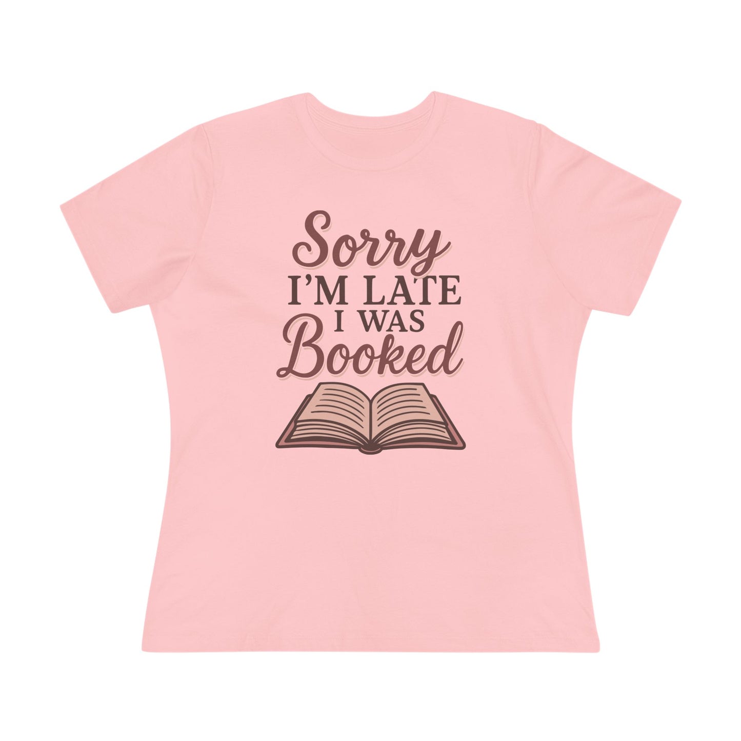 Sorry I'm Late, I was Booked - Women's Cotton Tee, light colors