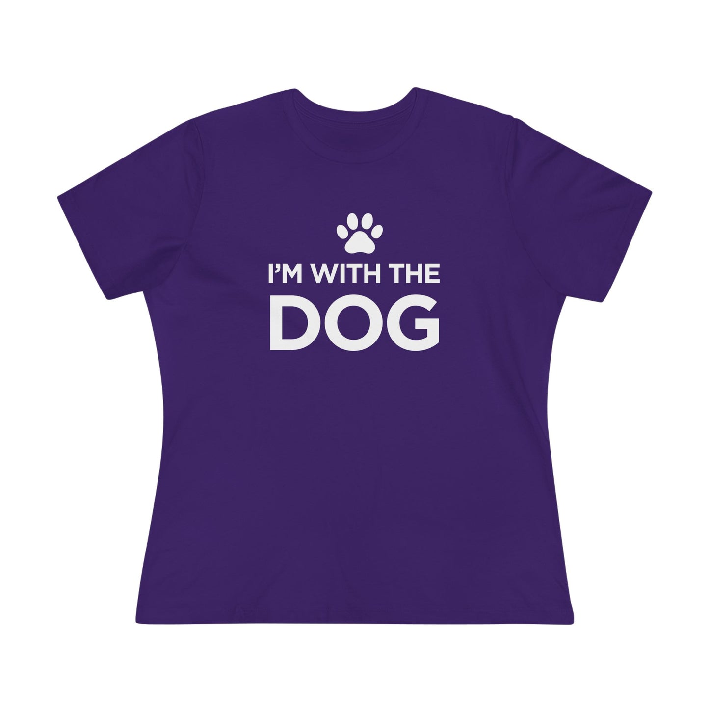 I'm with the Dog - Women's Cotton Tee