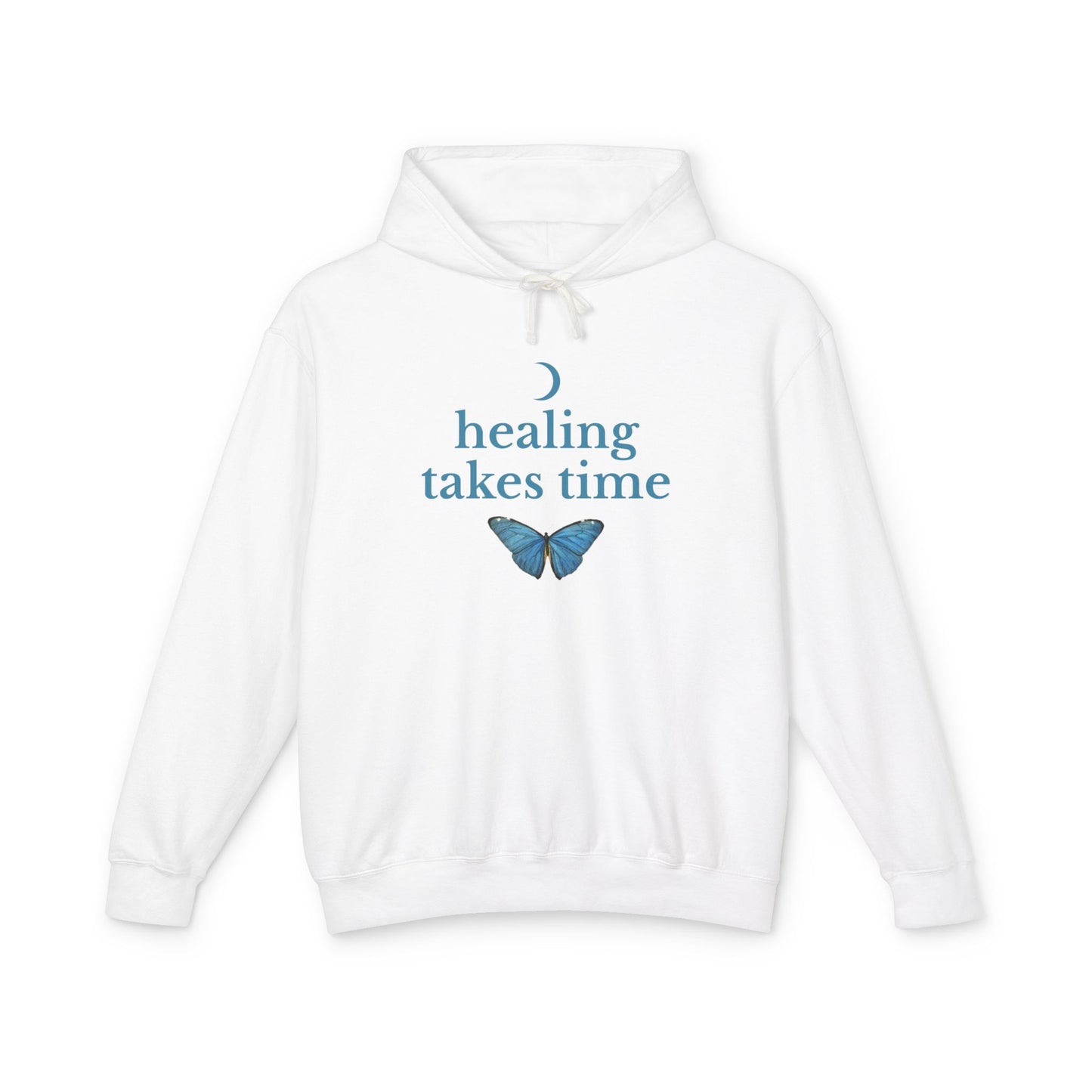 Healing Takes Time Unisex Lightweight Hoodie, Eco-Friendly