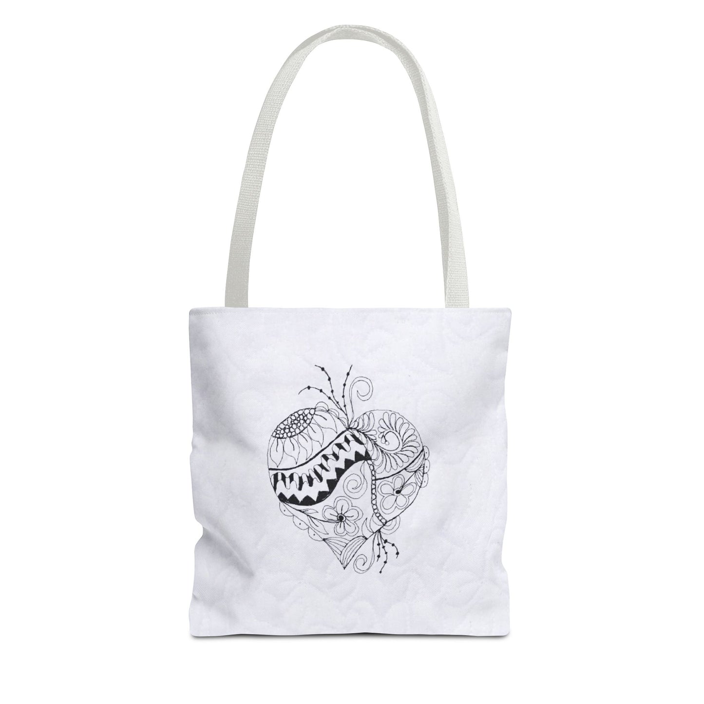 Because You Loved Me Heart Design Tote Bag