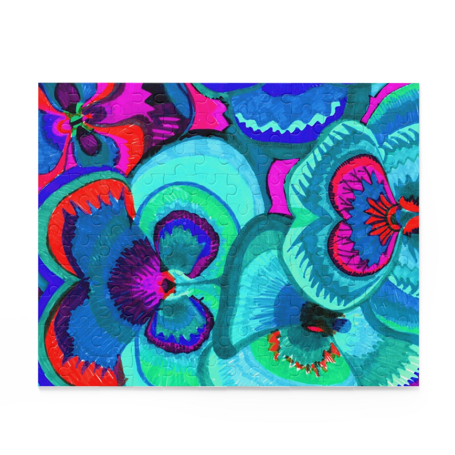 Vibrant Floral Puzzle (120, 252, 500-Piece)