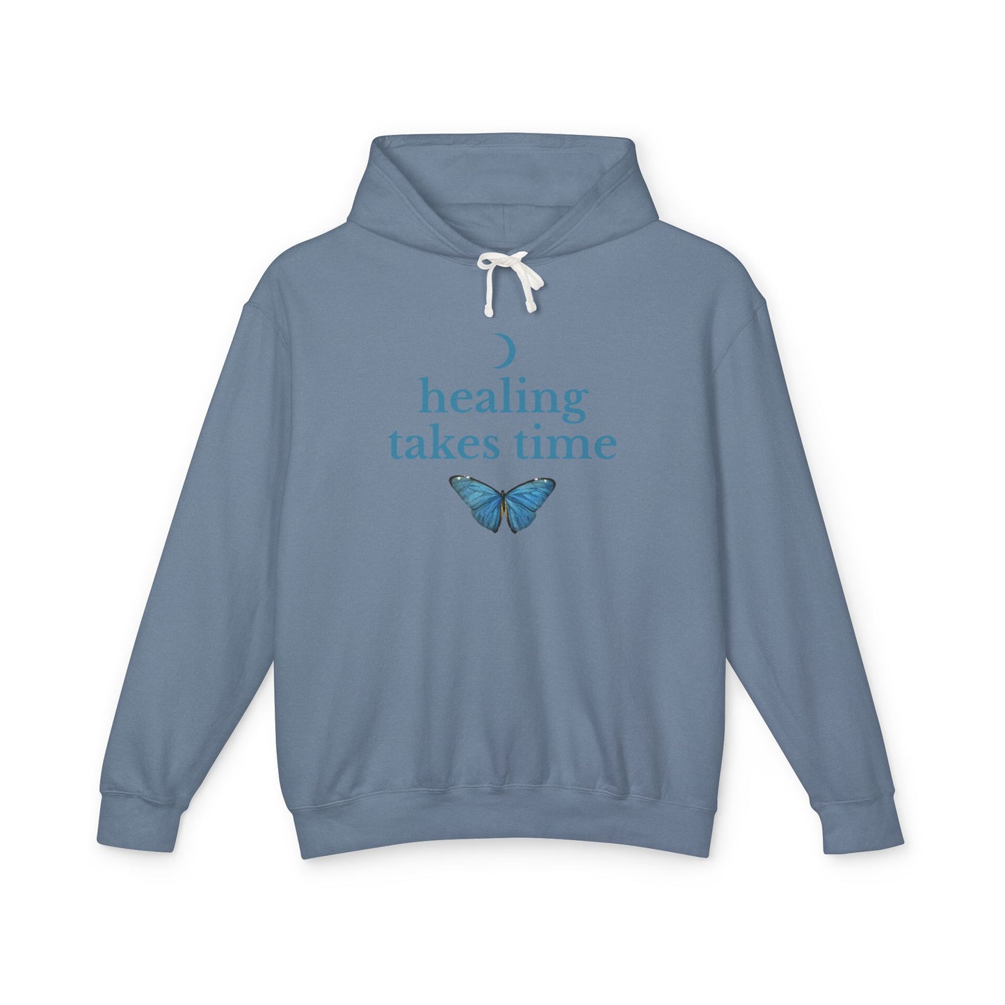 Healing Takes Time Unisex Lightweight Hoodie, Eco-Friendly