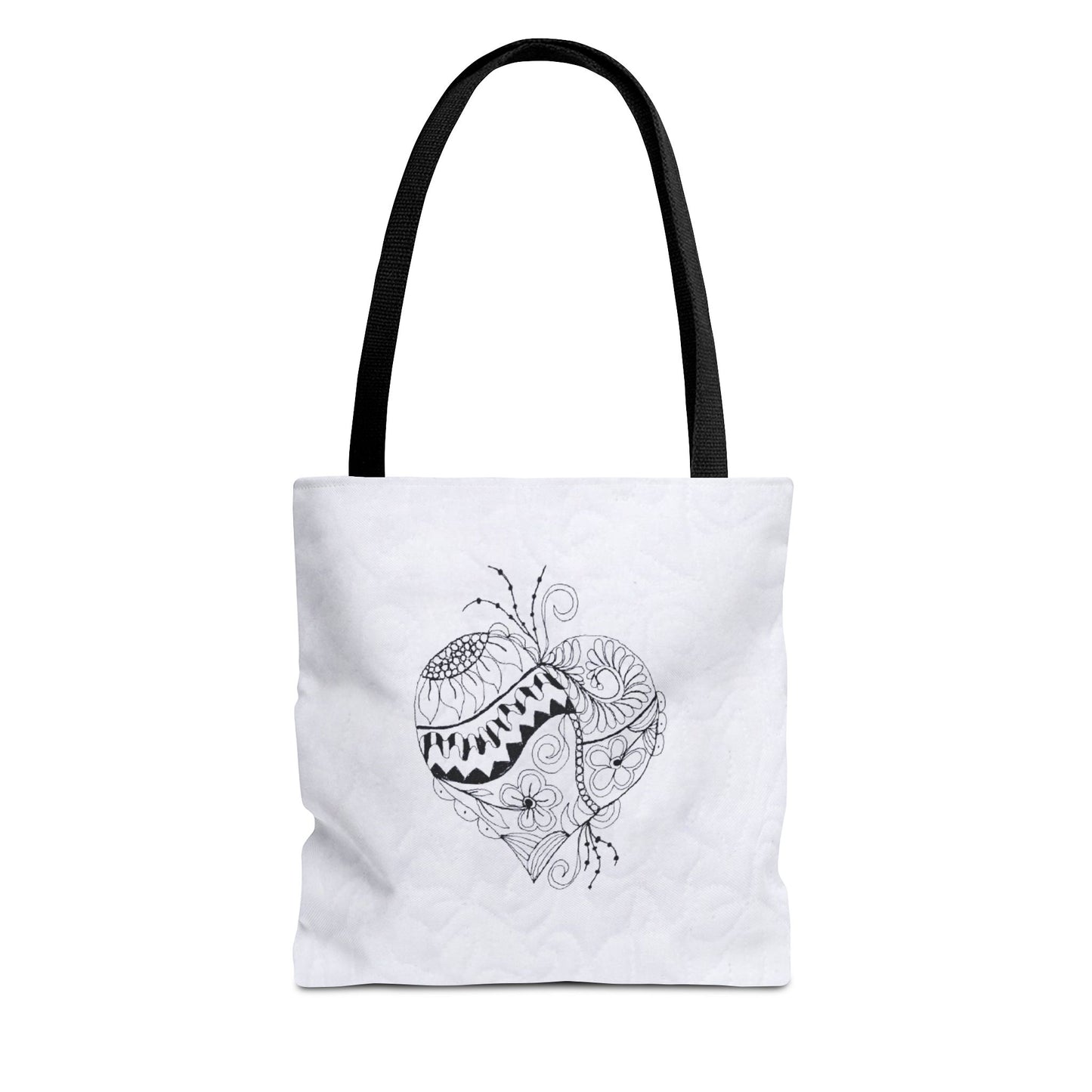 Because You Loved Me Heart Design Tote Bag