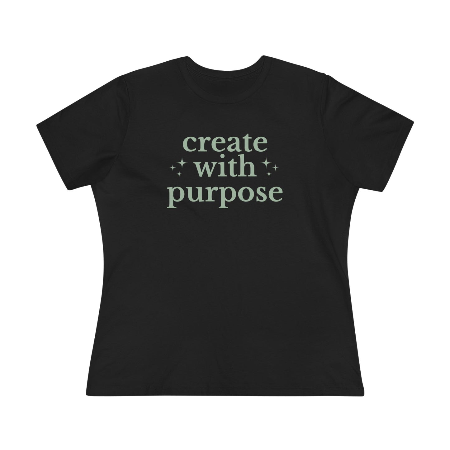 Create With Purpose - Inspirational Women's Cotton Tee
