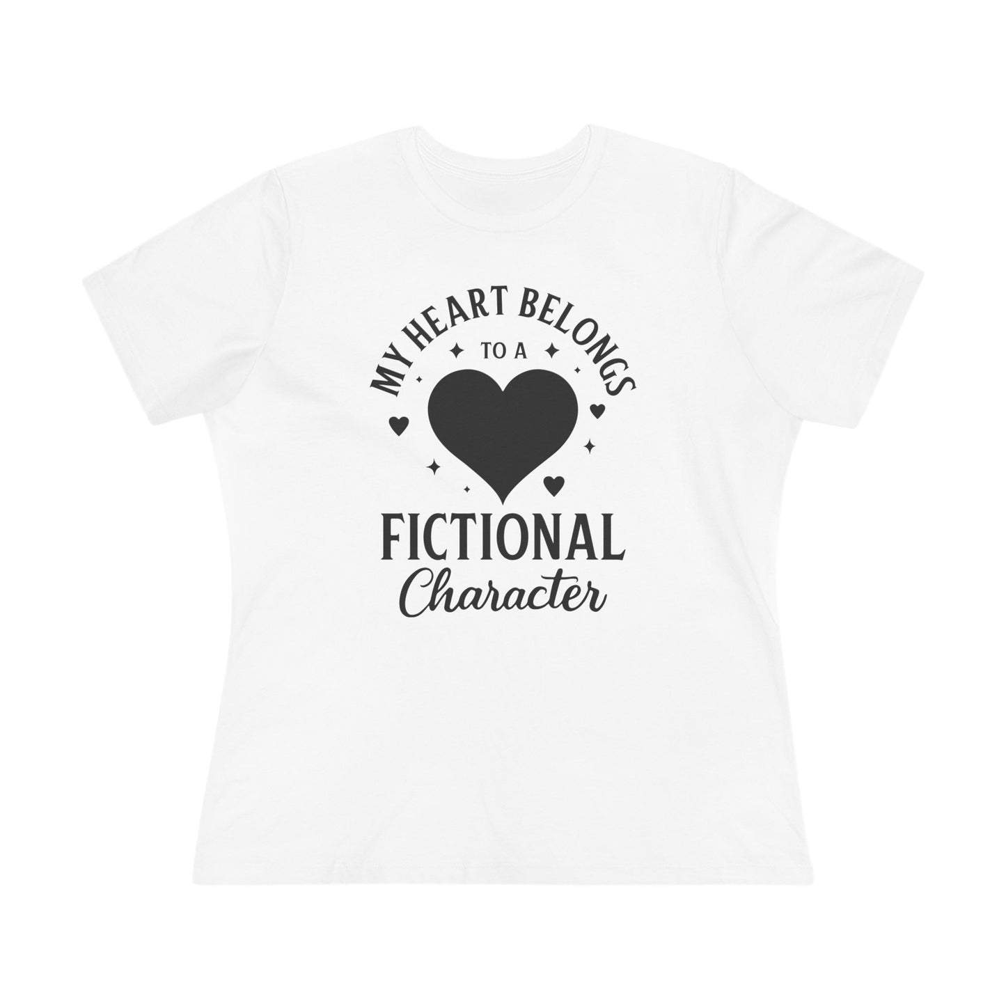 My Heart Belongs to a Fictional Character - Women's Cotton Tee, light colors