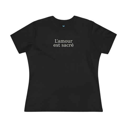"L'amour est sacré" - Women's Cotton Tee