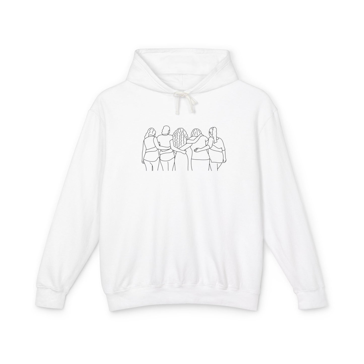 Women Friends Unisex Lightweight Hoodie, Eco-Friendly