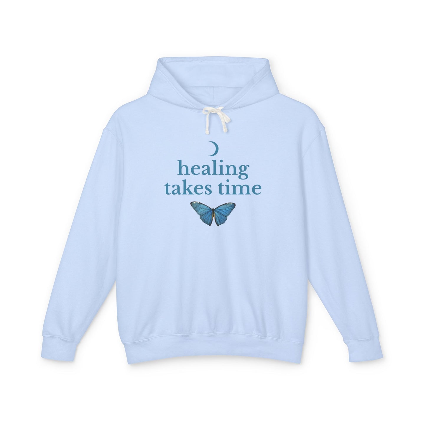 Healing Takes Time Unisex Lightweight Hoodie, Eco-Friendly