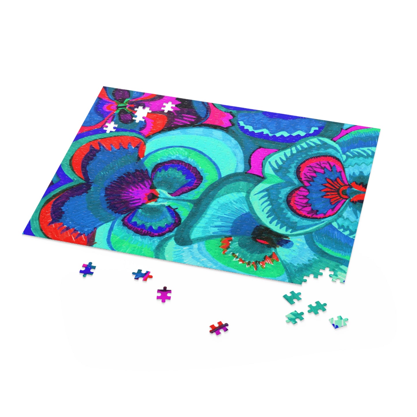 Vibrant Floral Puzzle (120, 252, 500-Piece)