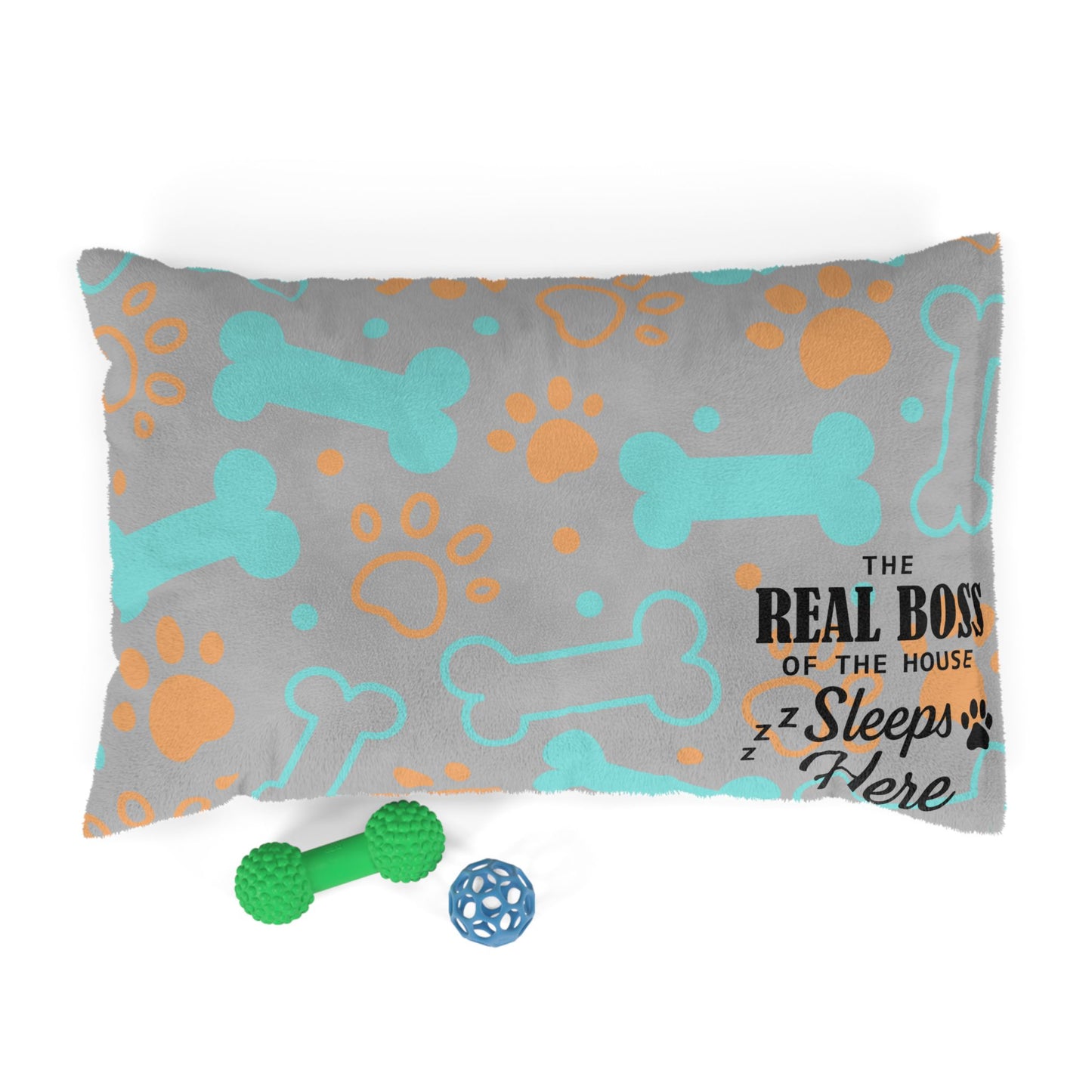 Cozy Pet Bed, The Real Boss Sleeps Here!