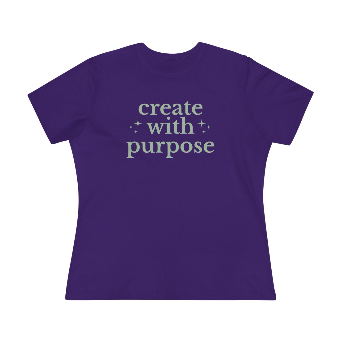 Create With Purpose - Inspirational Women's Cotton Tee