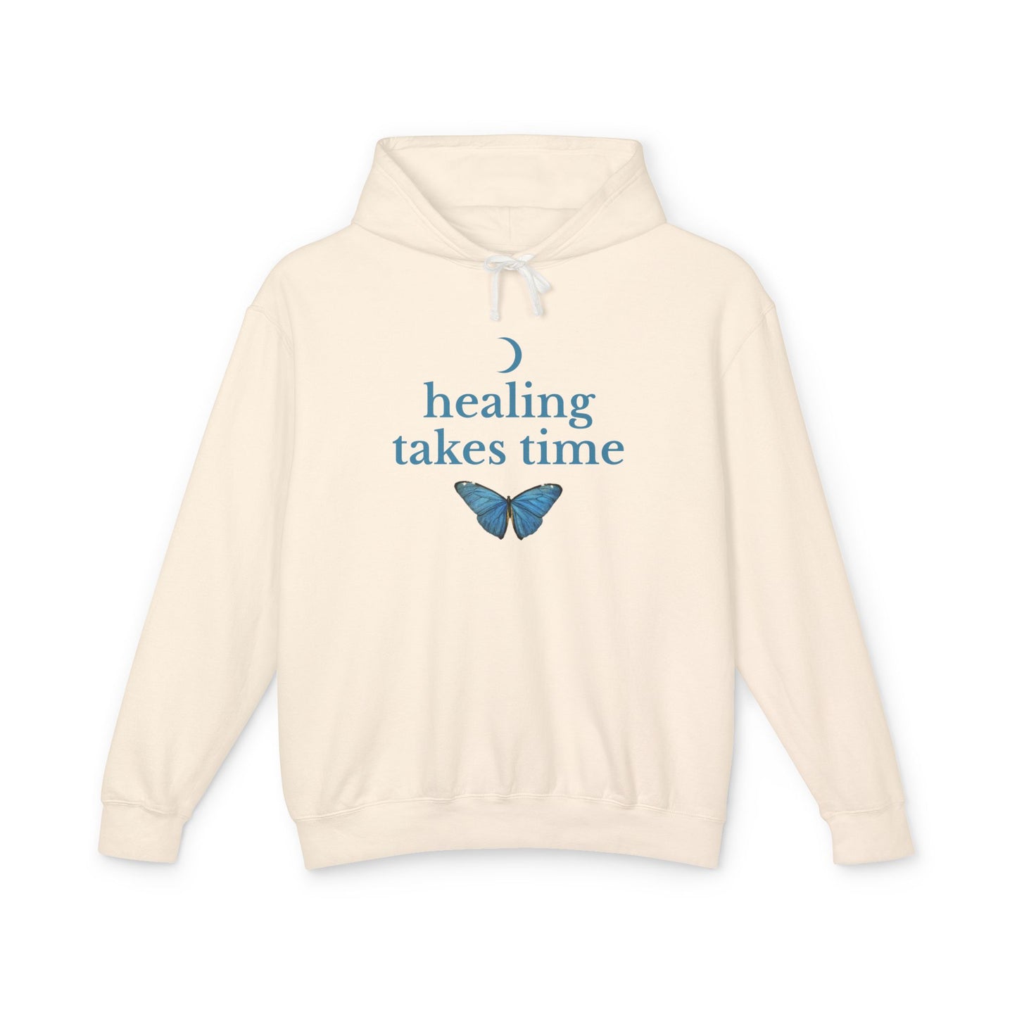 Healing Takes Time Unisex Lightweight Hoodie, Eco-Friendly