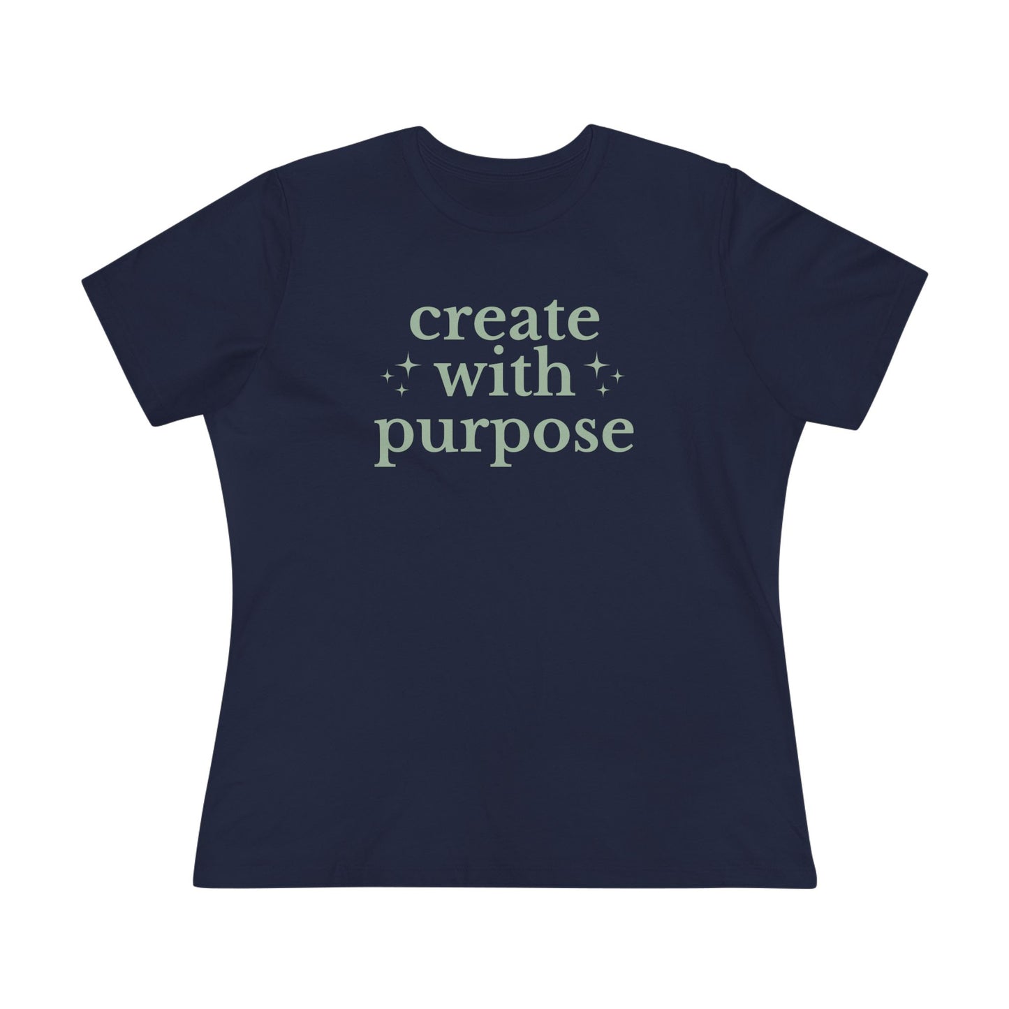 Create With Purpose - Inspirational Women's Cotton Tee