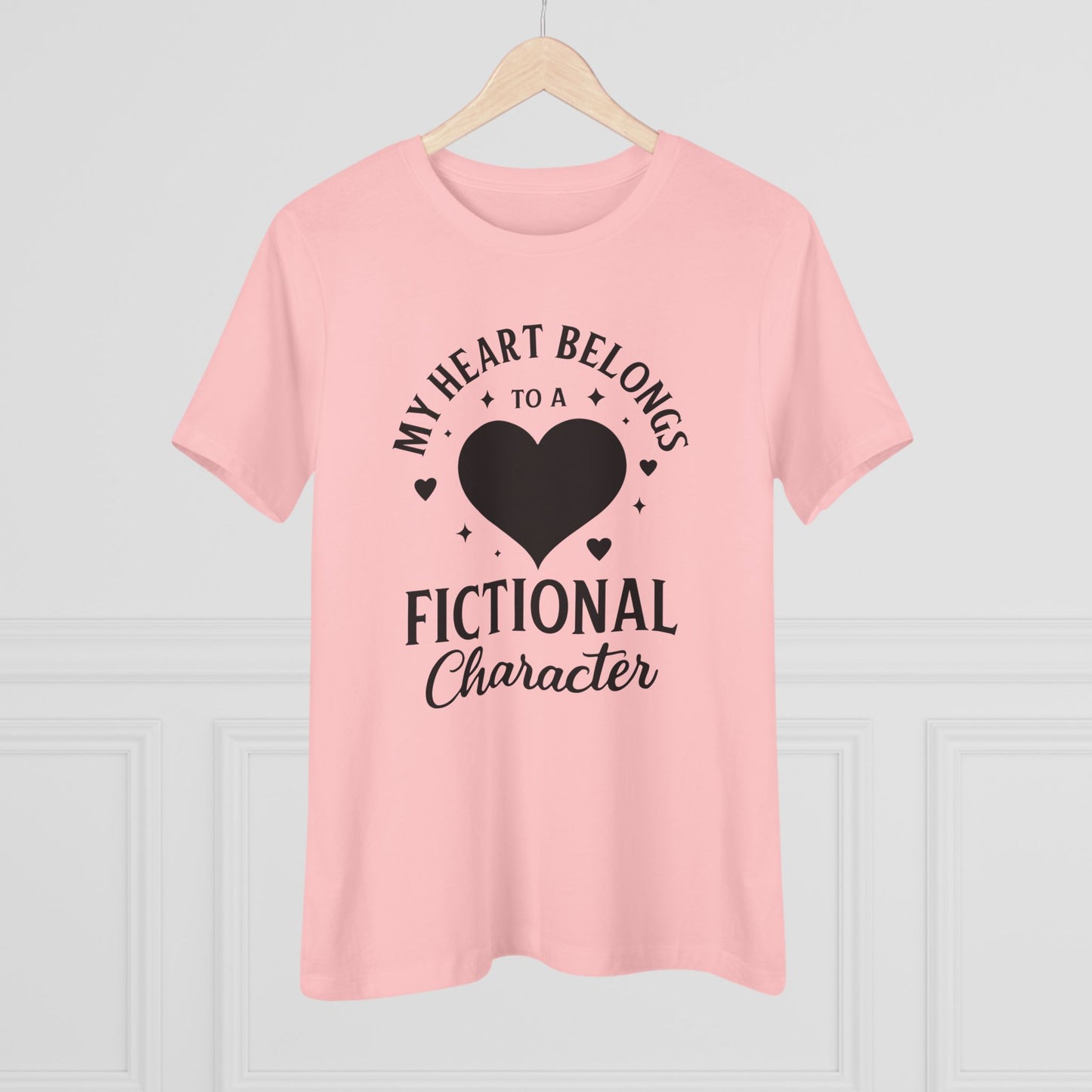 My Heart Belongs to a Fictional Character - Women's Cotton Tee, light colors
