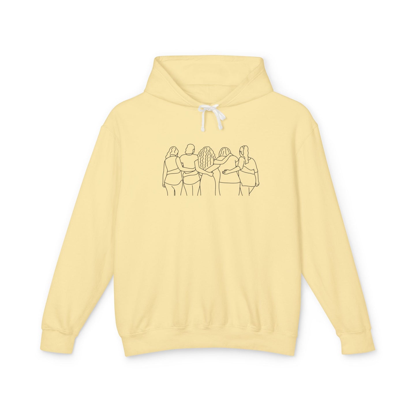 Women Friends Unisex Lightweight Hoodie, Eco-Friendly