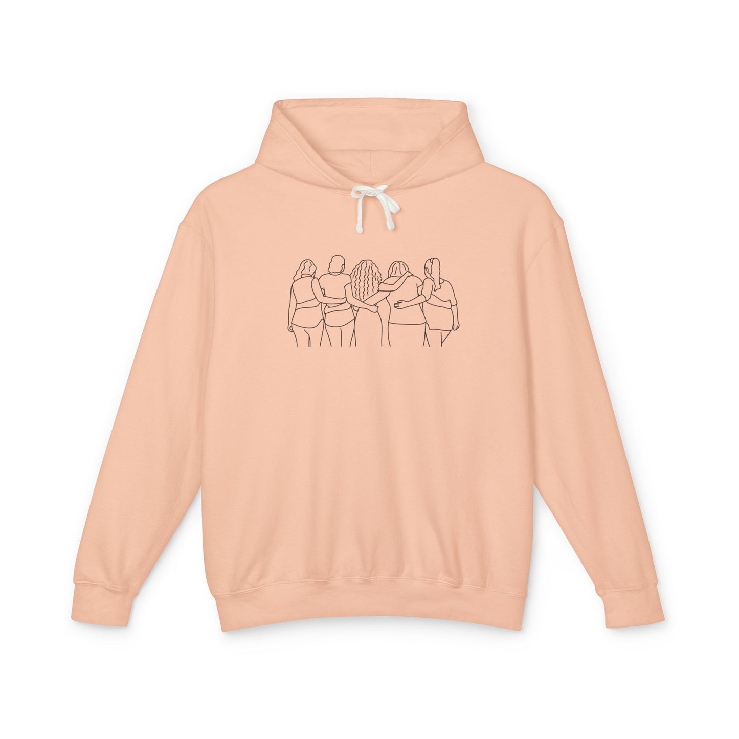 Women Friends Unisex Lightweight Hoodie, Eco-Friendly
