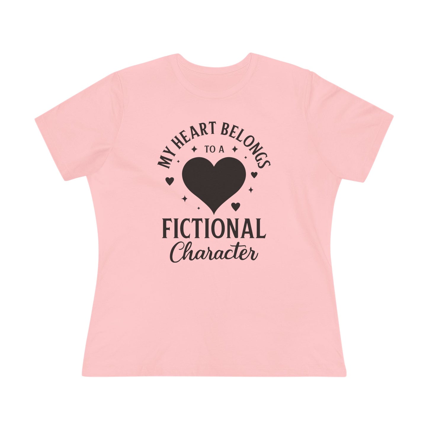 My Heart Belongs to a Fictional Character - Women's Cotton Tee, light colors