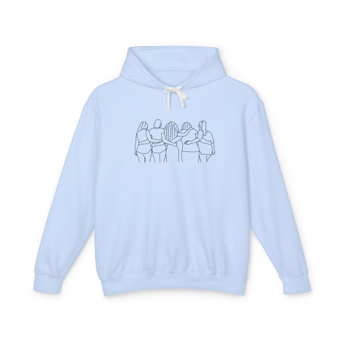 Women Friends Unisex Lightweight Hoodie, Eco-Friendly