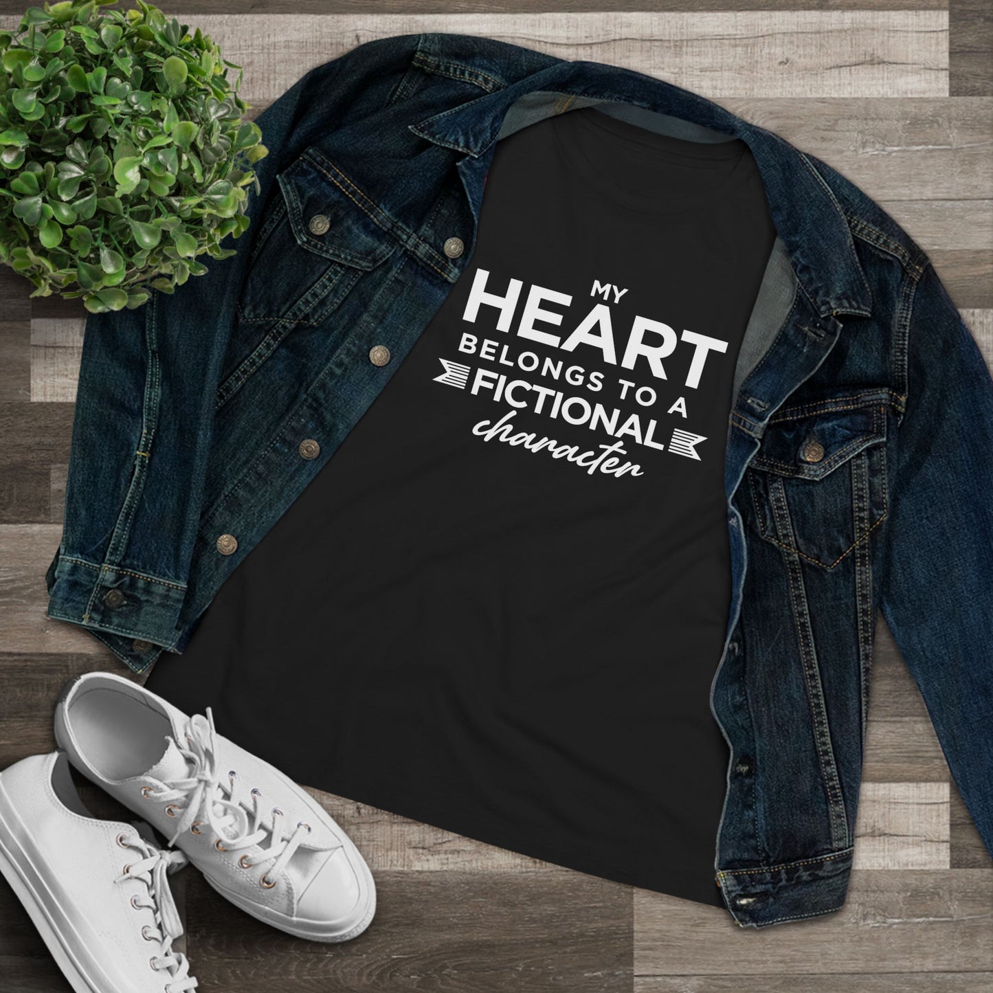 My Heart Belongs to a Fictional Character - Women's Cotton Tee