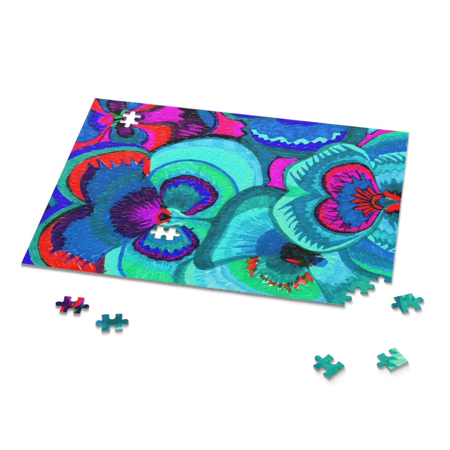 Vibrant Floral Puzzle (120, 252, 500-Piece)