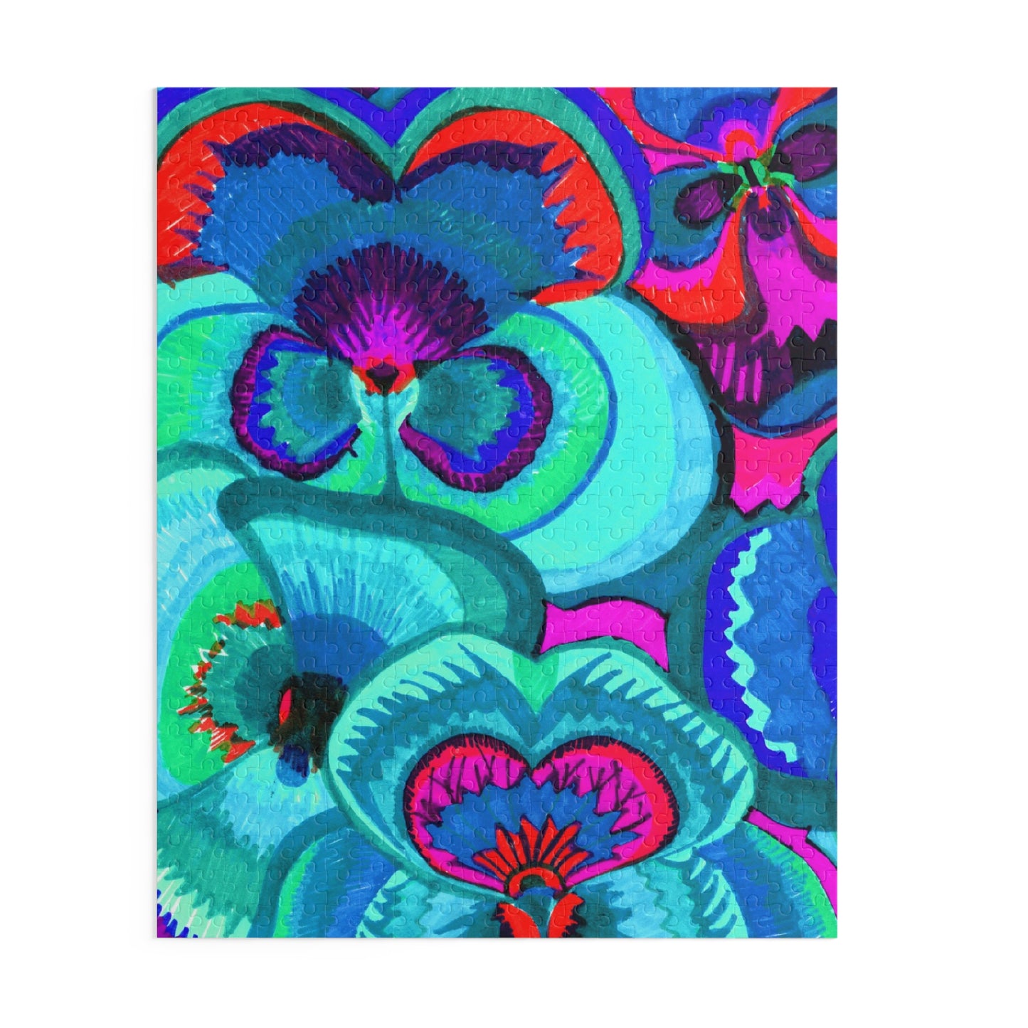 Vibrant Floral Puzzle (120, 252, 500-Piece)