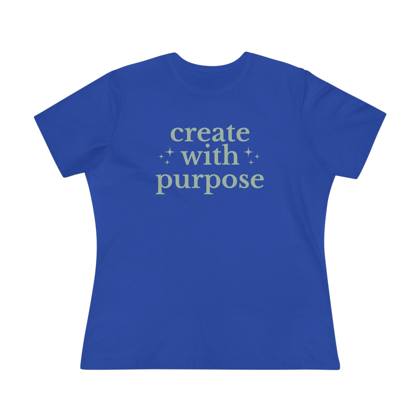 Create With Purpose - Inspirational Women's Cotton Tee