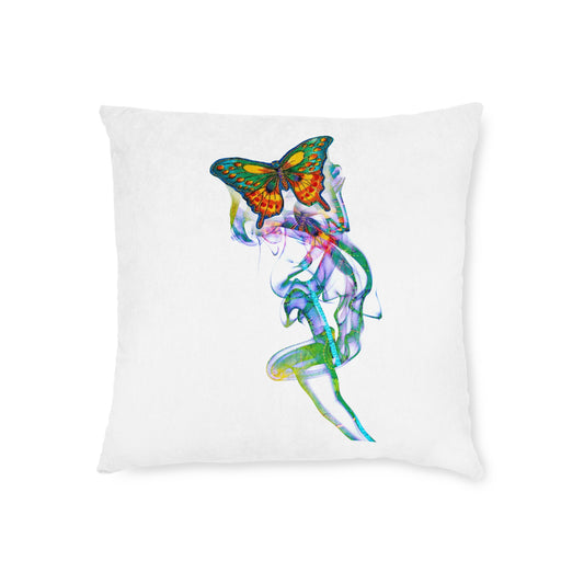 Dancing Butterfly Square Pillow