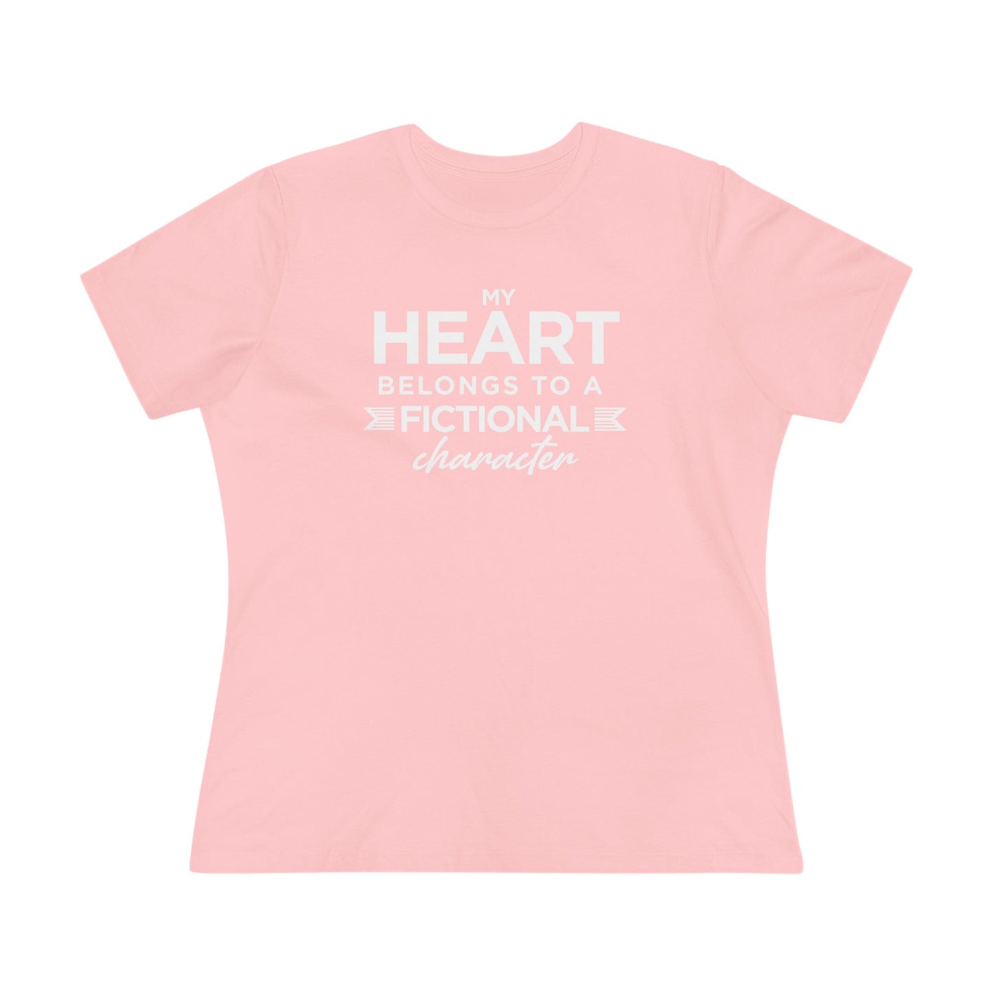 My Heart Belongs To A Fictional Character, Women's Cotton Tee