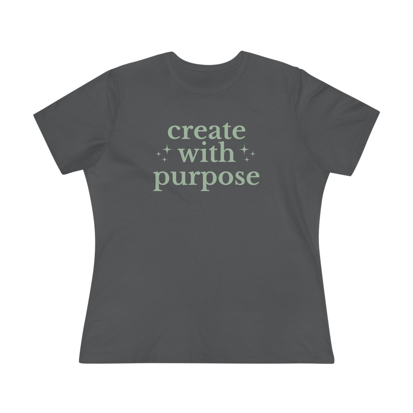 Create With Purpose - Inspirational Women's Cotton Tee