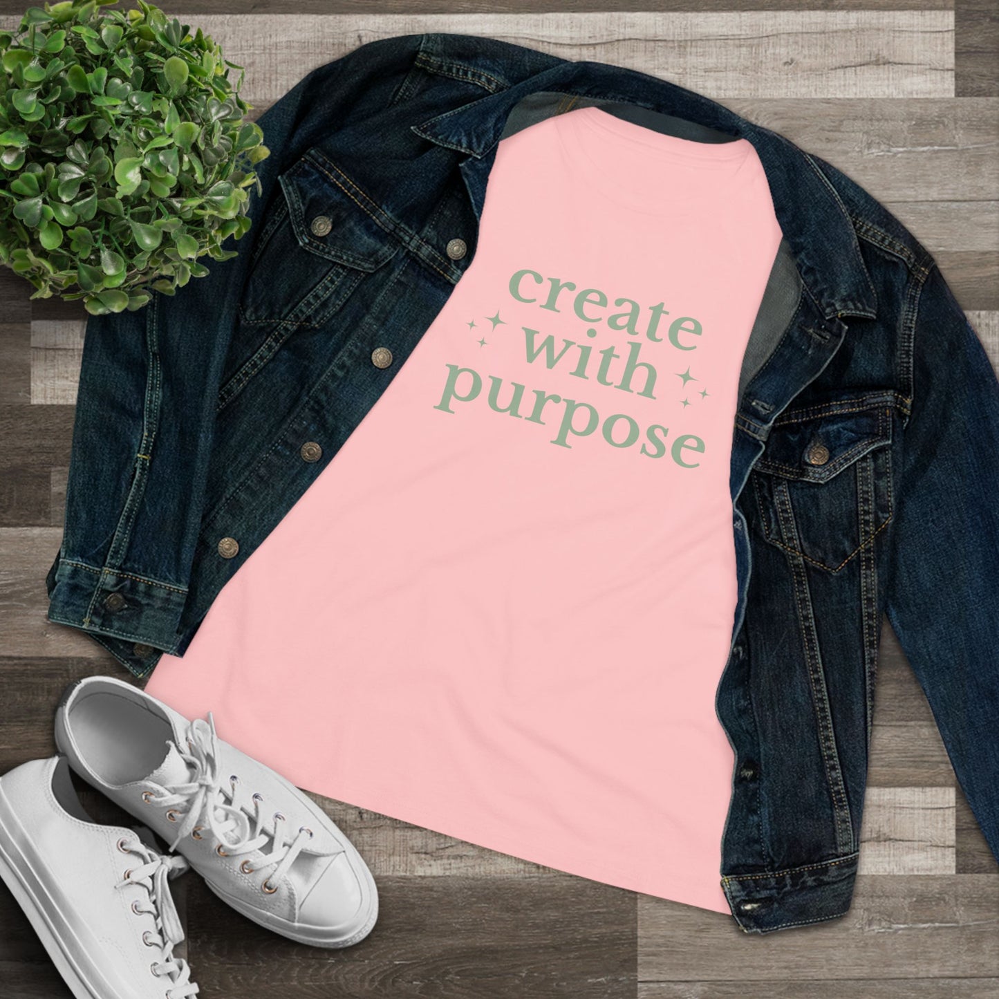 Create with Purpose - Women's Cotton Tee