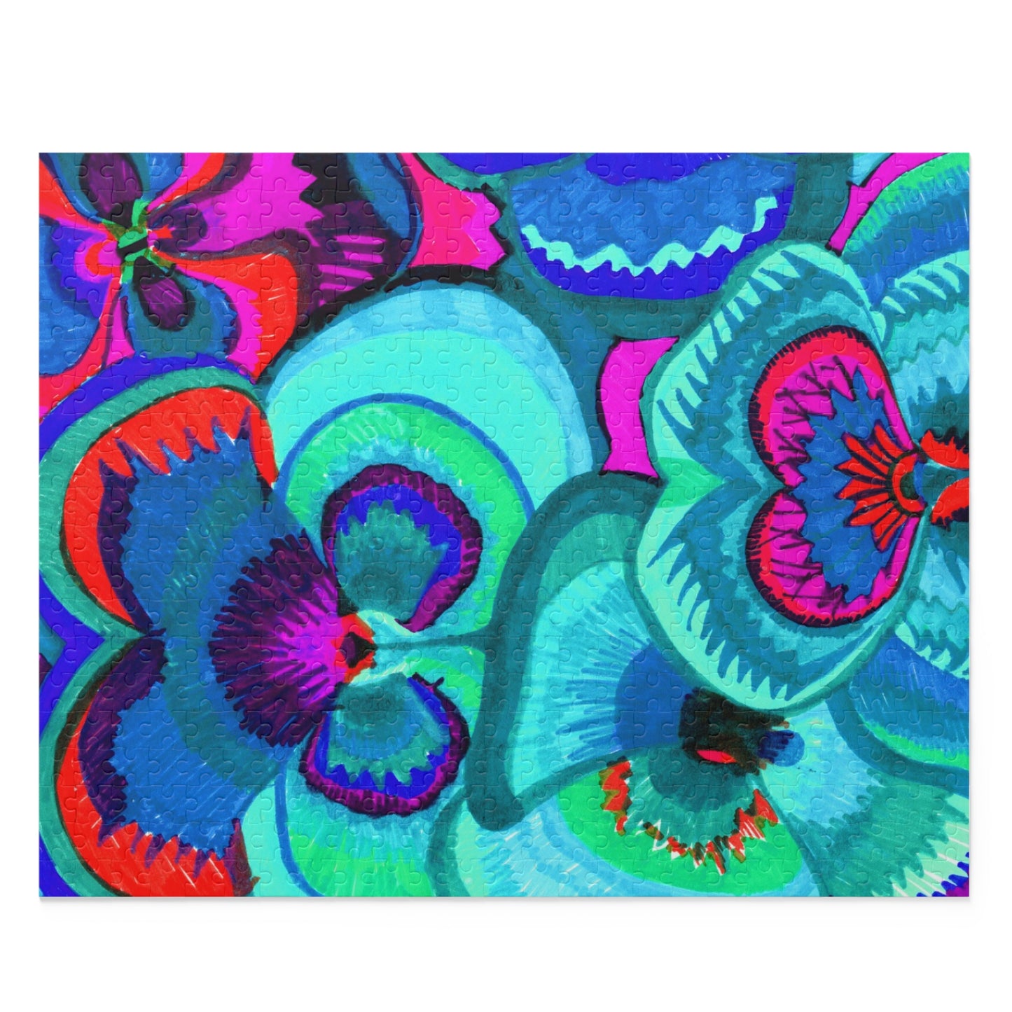 Vibrant Floral Puzzle (120, 252, 500-Piece)
