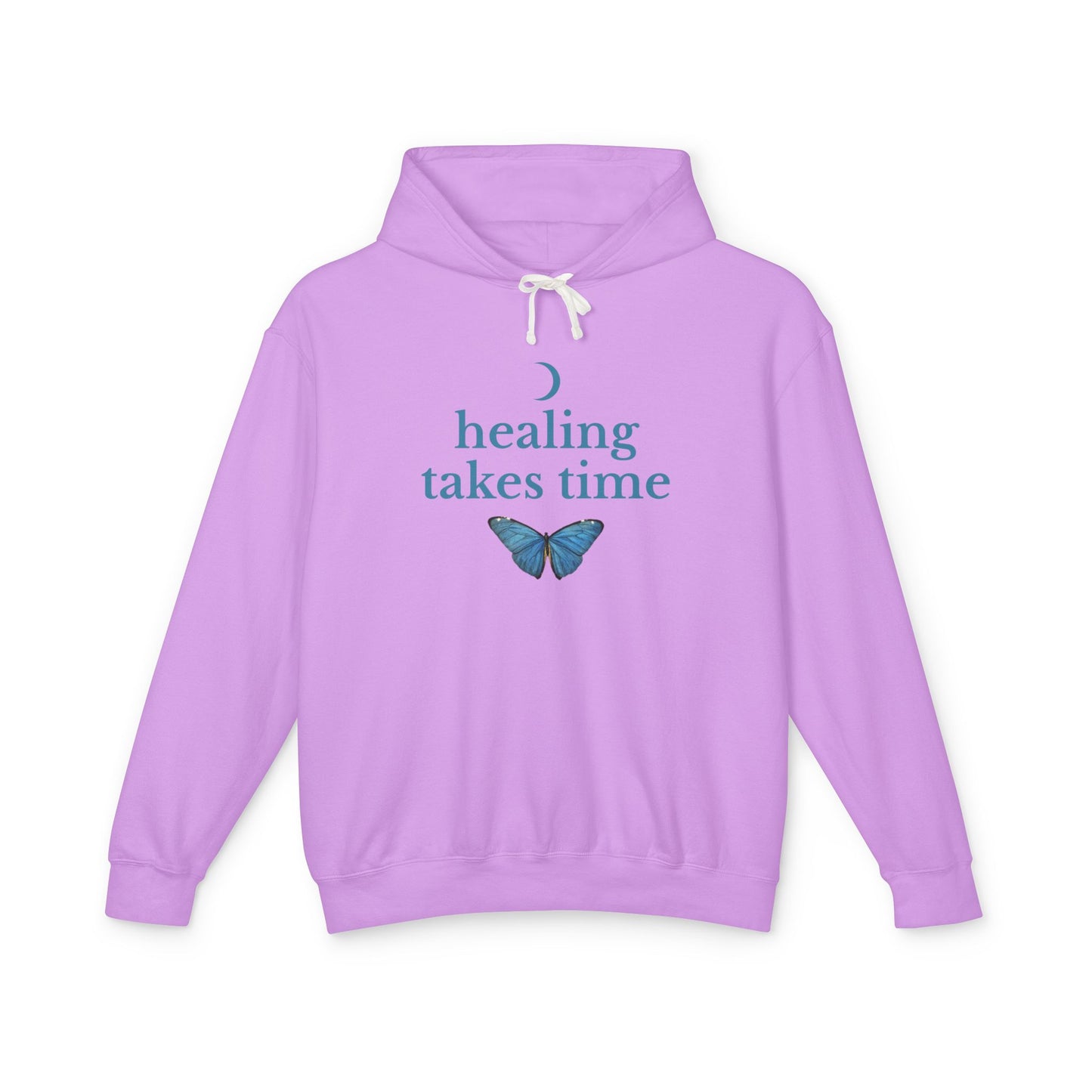 Healing Takes Time Unisex Lightweight Hoodie, Eco-Friendly