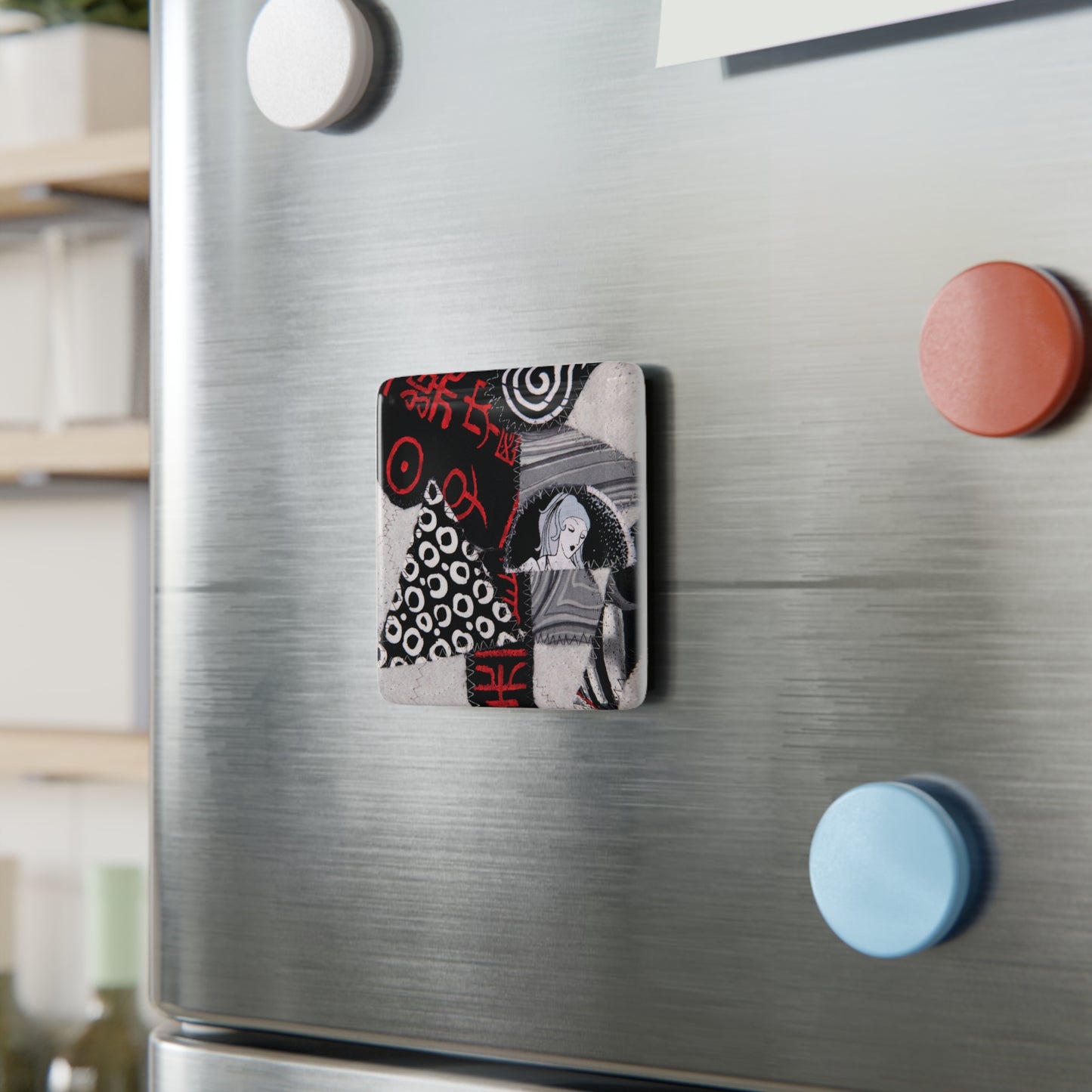 Look Away Porcelain Magnet