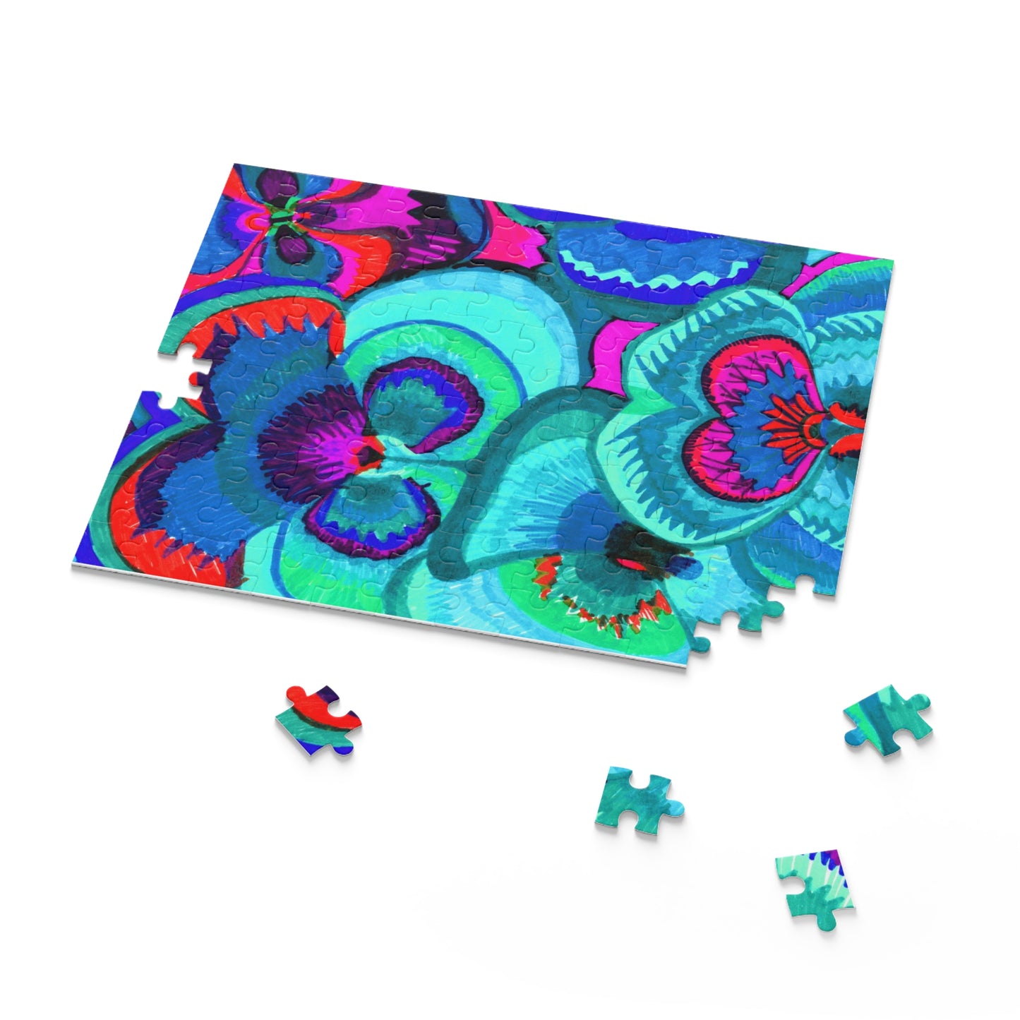 Vibrant Floral Puzzle (120, 252, 500-Piece)