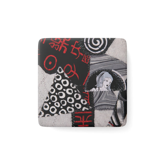 Look Away Porcelain Magnet