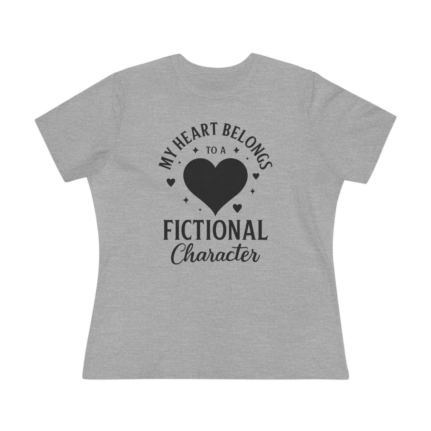 My Heart Belongs to a Fictional Character - Women's Cotton Tee, light colors